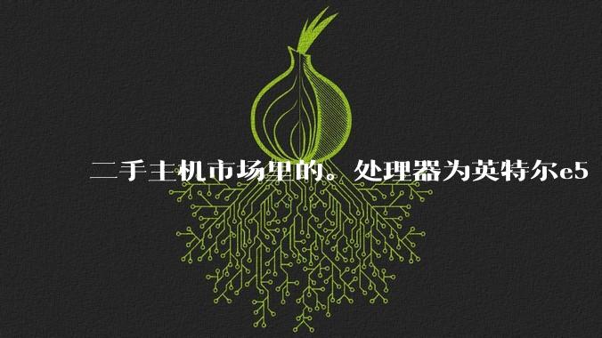 二手主机市场里的。处理器为英特尔e5 12核24线程的机特别多，为何？