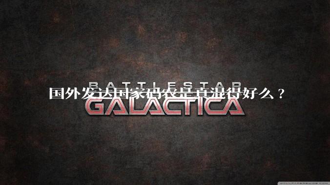 国外发达国家码农是真混得好么?